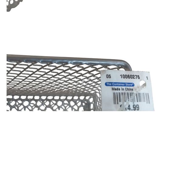 Container Store Wire Mesh Storage Boxes Cubes SET OF 3 NEW - Picture 5 of 6